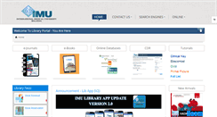 Desktop Screenshot of i-lib.imu.edu.my