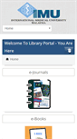 Mobile Screenshot of i-lib.imu.edu.my