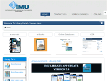 Tablet Screenshot of i-lib.imu.edu.my